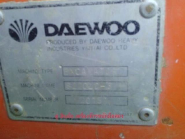 ขายคับเเบคโฮDAEWOO-220LC-3.ปั้มK3Vเอกสารซื้อขายพร้อมใช้