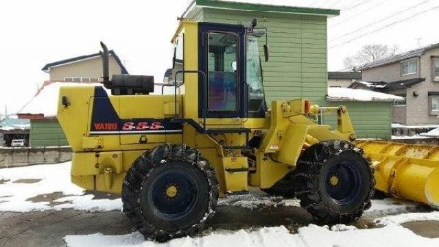 รถตักล้อยาง KOMATSU WA100-1 S/N 33107 8069 ชั่วโมง 21899 กิโล ปี 1991 รถนอกนำเข้า