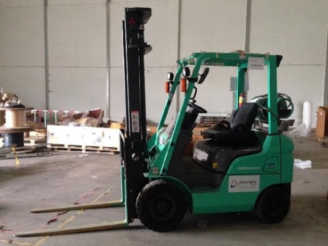 สนใจต่อรองราคาได้ที่ salesแอดannexpower.com Mitsubishi Fork-Lift เบนซิน ติดแก๊ส LPG รับโหลด 1.5 ตัน สูง 4 เมตร ใช้งานน้อยมาก