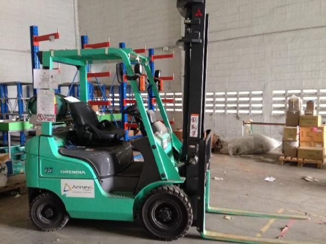 สนใจต่อรองราคาได้ที่ salesแอดannexpower.com Mitsubishi Fork-Lift เบนซิน ติดแก๊ส LPG รับโหลด 1.5 ตัน สูง 4 เมตร ใช้งานน้อยมาก