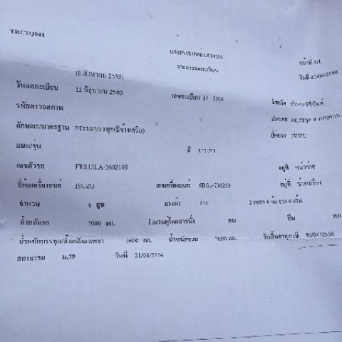 ขายหกล้อใหญ่ ISUZU FTR 6 สูบ 175แรงม้า จดทะเบียนปี2540 ซื้อสดลดได้ คุยง่ายเอาที่สบายใจครับ โทร 081-4011254 หรือโทร 061-4108855 ไลน์ uamnat_line