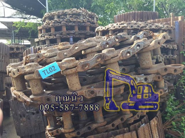 โซ่แทรค รถแบคโฮ KOMATSU PC 200-2 นอกเก่าญี่ปุ่นแท้ 40,000 บาท