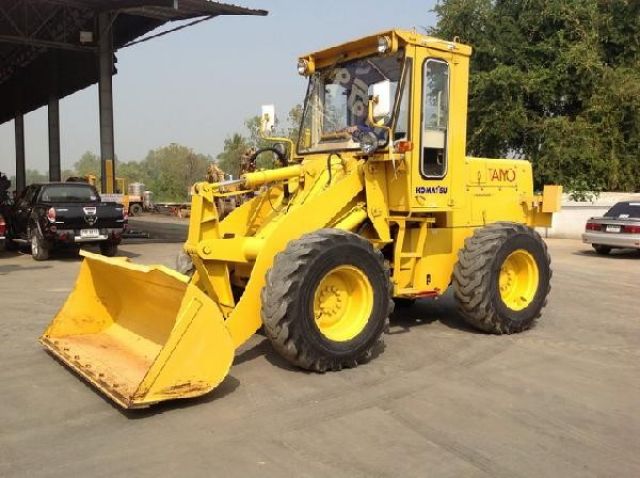 รถตัก Komatsu 510 กรองเดี่ยว ซีเรียล 1548X บุ้งกี๋ 1.2Q เก่าญี่ปุ่น นำเข้าเอง