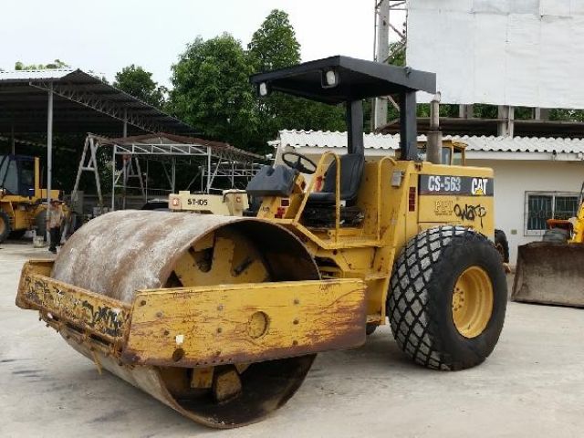 มาใหม่ !! ขายรถบดบดอัดสั่นสะเทือนตัวบดหน้าเรียบ CATERPILLAR CS-563 นำเข้าจากประเทศอเมริกาแท้ 100% สภาพสวย