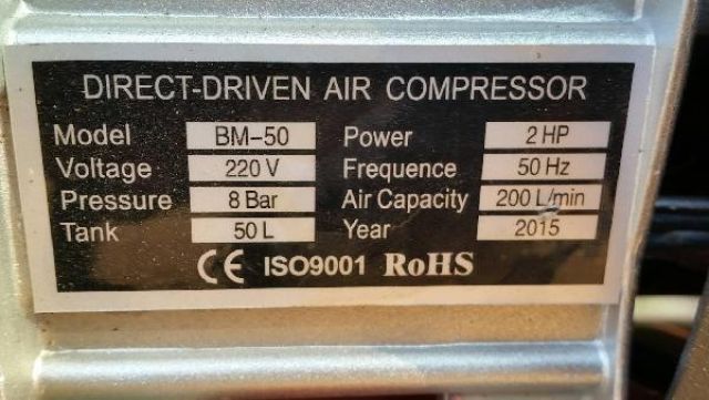 ขาย ปั้มลมขนาดเล็ก AIR COMPRESSOR มอเตอร์ไฟฟ้า ไฟ 220 V ของใหม่ ไม่รวมสาย