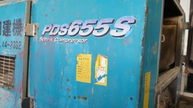 ขาย ปั๊มลมขนาดใหญ่ air compressor เก่าญี่ปุ่น AIRMAN PDS655S เครื่อง ISUZU