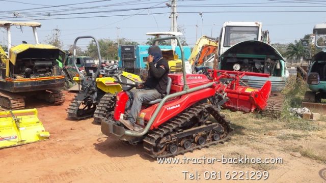 รถไถนาพร้อมโรตารี่ YANMAR AC16 แทรคสามเหลี่ยม 16 แรง เครื่องดีเซล 3 สูบ