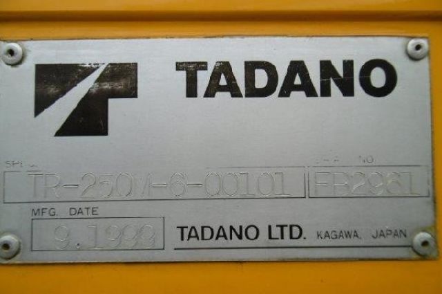 ขายรถเครน TADANO TR250M-6 FB2961 1999Y