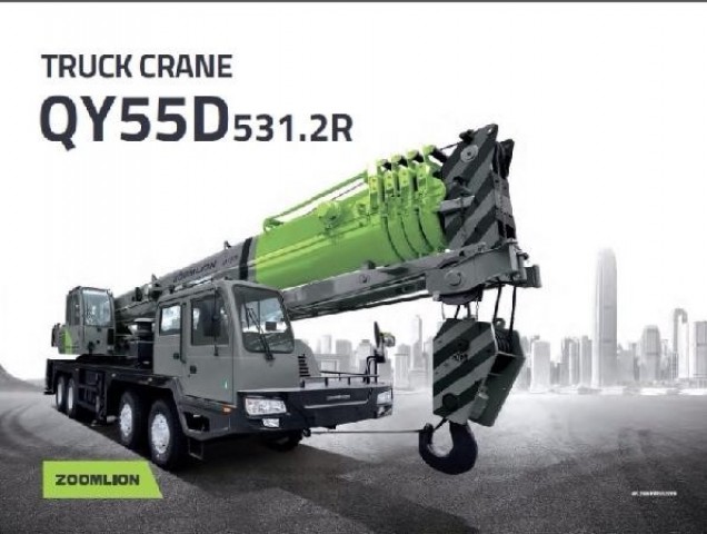 TRUCK CRANE ZOOMLION ขนาด 55 ตันหัวผ่า โฉมใหม่ พร้อมบูมหลักยาวสุด 43 เมตร