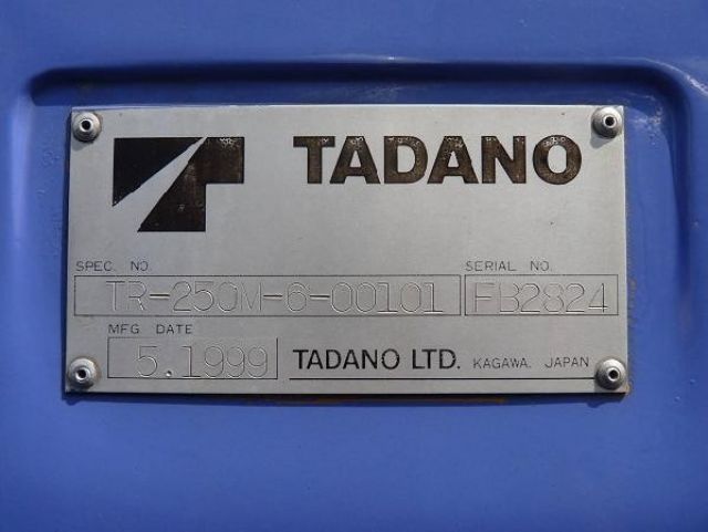 ขายรถเครน TADANO TR250M-6-FB2824