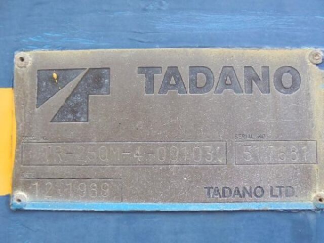 ขายรถเครน TADANO TR250M-4-517681 1989Y