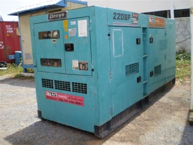 ขายเครื่องกำเนิดไฟฟ้ามือสอง Denyo ขนาด 220 KVA